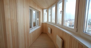 Внутренняя отделка лоджии Дубна, цена от 204 руб. м2